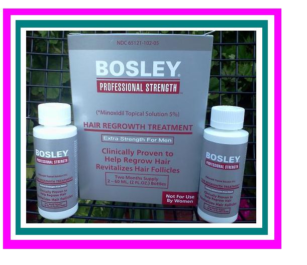 Bosley Professional Strength Hair Regrowth Treatment Minoxidil On