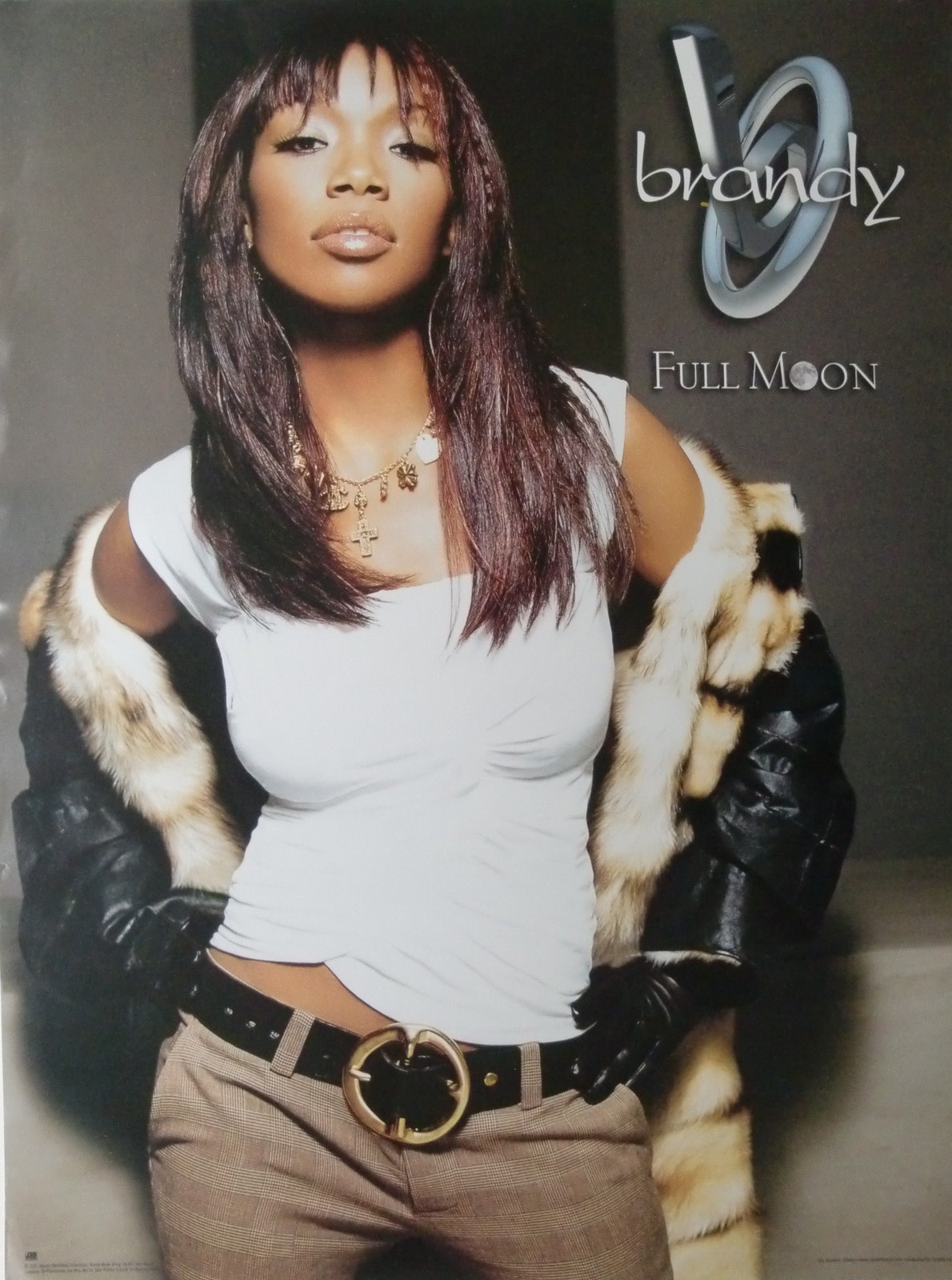 BRANDY "FULL MOON" U.S. PROMO POSTER Sexy Shot of Brandy Taking Off