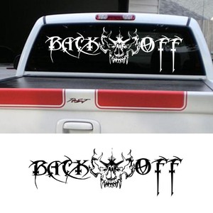 back off decal