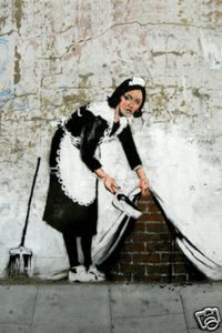 Banksy Maid Sweeping