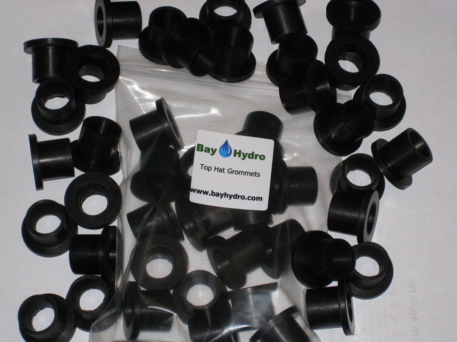Bay Hydro 1/4" 1/2" 5/8" 3/4" Top Hat Grommets Bucket System HIGH