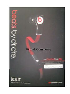 Beats By Dr Dre Tour High Resolution In Ear Headphones CONTROL TALK Authentic 