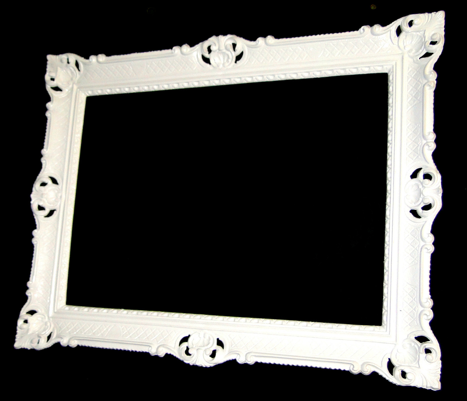 Picture Frame Big 90x70 Baroque Rectangular White Photo Antique eBay