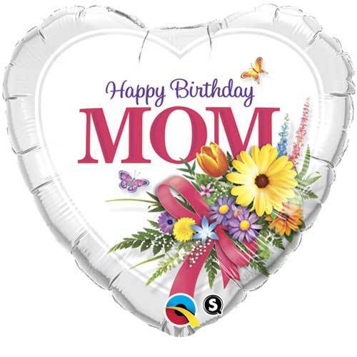 Birthday MOM 18" Heart Balloons Gifts Party Decorations | eBay