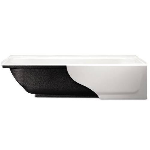 Bootz 5' White Porcelain Steel Soaking Bath Tub Slip Resistant Right
