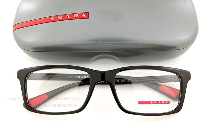 Brand New Prada Sport Linea Rossa Eyeglasses Frames PS 02C 02CV 1AB BLACK Men