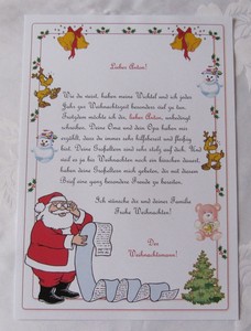 Brief vom Weihnachtsmann bzw. Brief vom Christkind | eBay