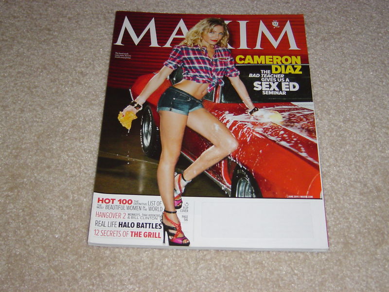 CAMERON DIAZ June 2011 MAXIM MAGAZINE Most Beautiful eBay