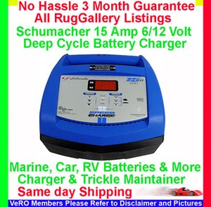 Volt  Battery on Car   Marine 15 Amp Deep Cycle 6 12 Volt Battery Charger Boat 2 10 15