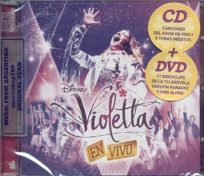 VIOLETTA, VIOLETTA EN VIVO. LIVE. FACTORY SEALED DVD. IN SPANISH.