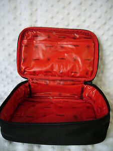 Travel Makeup  on Chanel Cosmetic Bag Makeup Travel Case Beautiful Black Red New   Ebay