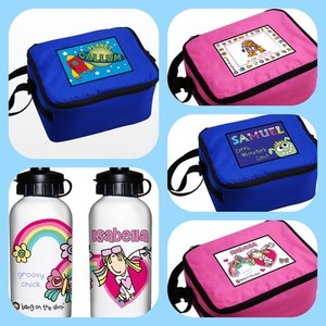 lunch bags for boys uk on CHILDRENS BOYS GIRLS KIDS PERSONALISED SCHOOL LUNCH BOX COOL BAG ...