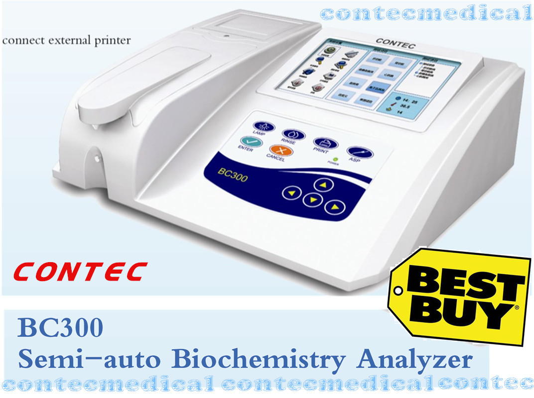 CONTEC BC300 Semiauto Biochemistry Analyzer,Blood glucose,Blood lipids