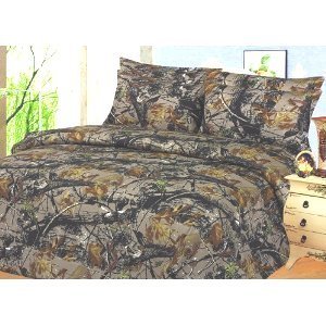 Pink King size comforter camouflage woods hunter camo in Home & Garden