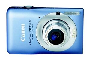 Canon PowerShot Digital ELPH SD1300 IS / IXUS 105 12.1 MP Digital Camera - Blue in Cameras & Photo, Digital Cameras | eBay