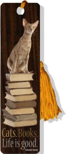 "Cats. Books. Life is Good" bookmark with tassel in Books, Accessories, Bookmarks | eBay