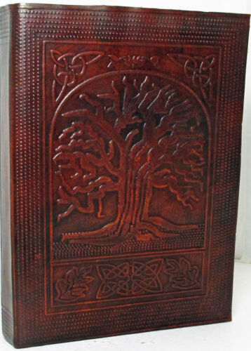 Celtic Tree of Life Handmade Leather 8x6 Journal NEW in Books, Accessories, Blank Diaries & Journals | eBay