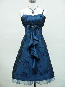 Plus-Size-Satin-Dark-Blue-Prom-Ball-Cocktail-Party-Evening-Dress-24-26 ...