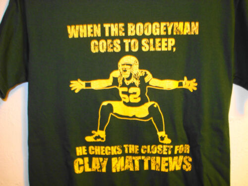 Clay Matthews Boogeyman Green Bay Packers T-shirt Sizes S-6XL Green & Gold in Sports Mem, Cards & Fan Shop, Fan Apparel & Souvenirs, Football-NFL | eBay