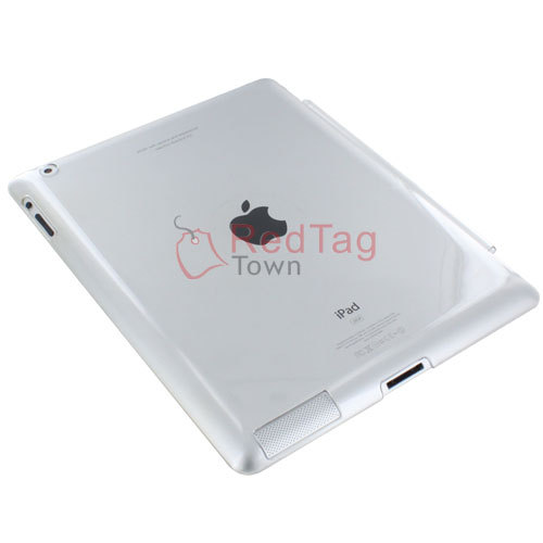 Clear Crystal Hard Back Case Work with Smart Cover For iPad 2 The New iPad 3rd