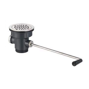 Details about Commercial Sink Twist Lever Waste Drain Valve Outlet New