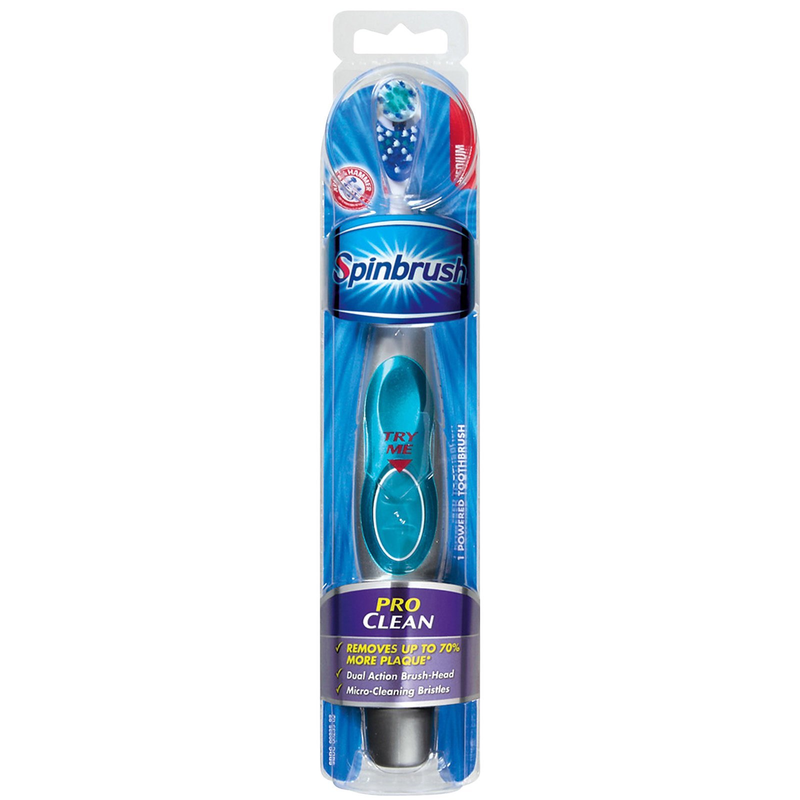 Crest Spinbrush Pro Select Clean Soft Toothbrush 1 Ea