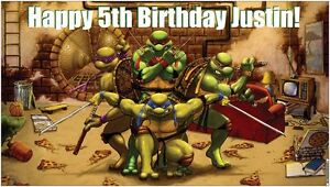 Ninja Birthday Party Supplies on Teenage Mutant Ninja Turtles Birthday Party Banner Decorations   Ebay