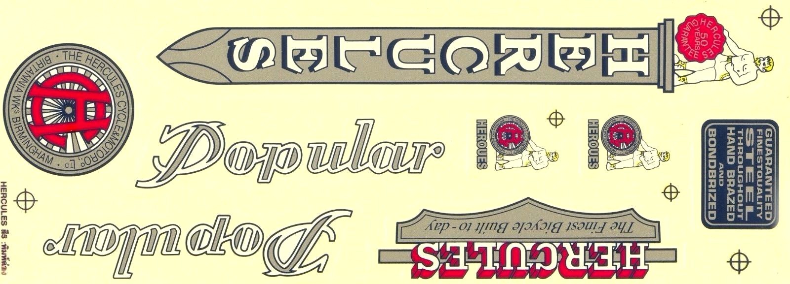 hercules stickers for cycle