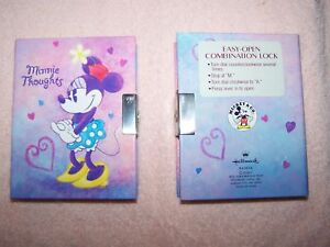 DIARIES, COMBINATION LOCK. MINNIE MOUSE, Mickey & CO. in Books, Accessories, Blank Diaries & Journals | eBay