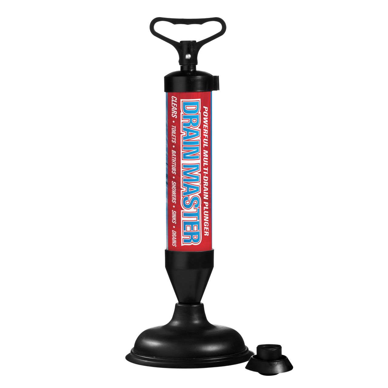 DRAIN MASTER TOILET/SINK PUMP PLUNGER BLOCKED PIPE TERMINATOR CLEANER ...