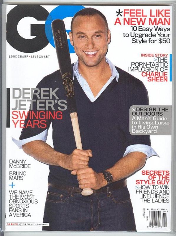 Derek Jeter GQ Magazine April 2011 4/11 Mint no label  eBay