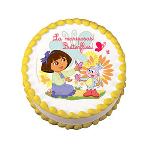 Dora  Explorer Birthday Cakes on Dora The Explorer Edible Cake Image Cupcake Topper Birthday Party