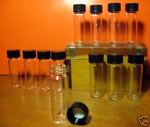 dozen 12 small glass vials
