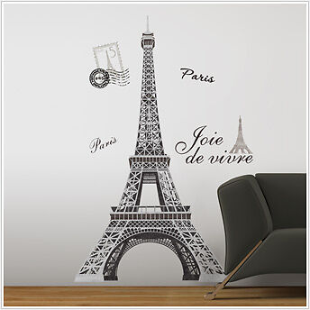 EIFFEL TOWER BiG 56" wall Stickers Mural PARIS Room Decor Vinyl Decals in Home & Garden, Home Decor, Decals, Stickers & Vinyl Art | eBay