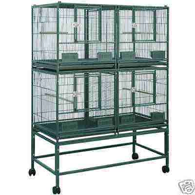 ELFDD 4020 PARROT STACK BREEDER CAGE 40x20x53 bird cages toy toys conure caique in Pet Supplies, Bird Supplies, Cages | eBay