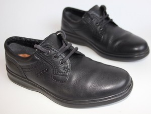 Ecco-Mens-soft-black-leather-shoes-UK-7-5-EU-41