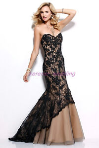 Long Black Maxi Dress on Long Maxi Black Lace Cocktail Party Formal Evening Wedding Prom Dress