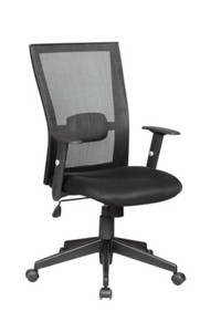 Mesh Chairs on Ergonomic Black Modern Fabric Mesh Back Office Task Chair Computer