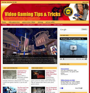 Established 'VIDEO GAMING' Website For Sale ....(Websites by SITEGAP) in Business & Industrial, Businesses & Websites for Sale, Internet Businesses & Websites | eBay
