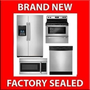 Frigidaire 4 Piece Stainless Steel Kitchen Appliance 