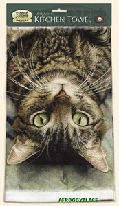 Kitchen Towels   on Perspective Cat Kitchen Tea Towel Sueellen Ross Made Usa   Ebay