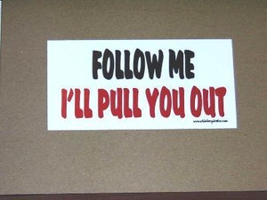 Follow Me Truck Bumper Sticker Funny Decal | eBay