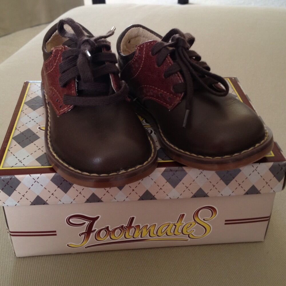 Footmates Toddler Boy Dress Shoes Size 5 5 W Brown Saddle ...