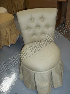 Bathroom Vanity Stools on Frontgate Sandra Bathroom Makeup Vanity Rolling Stool Chair Sunbrella