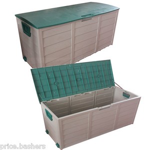 Garden Outdoor Plastic Storage Box Chest, Shed, Cushion Case With ...