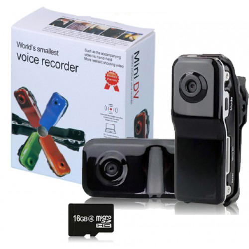 GearXs Mini DV MD80 DVR Video Camera w/16GB MicroSD The World