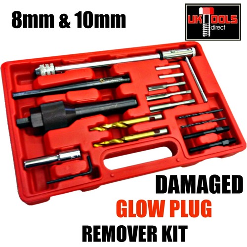 Glow Plug Removal Kit For Difficult Broken Damaged Glow Plugs Removal