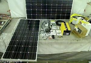 Go Power 455 Watt Solar Elite RV trailer boat Plug Play Kit Inverter 