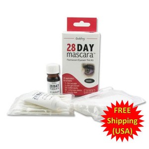 Godefroy  Mascara on Godefroy 28 Day Mascara Permanent Eyelash Brows Brown Tint Kit 702 25