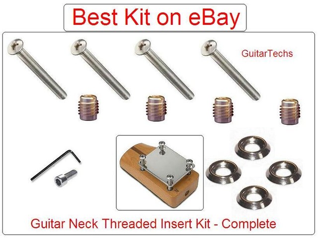 Guitar neck bolt insert cheap kit